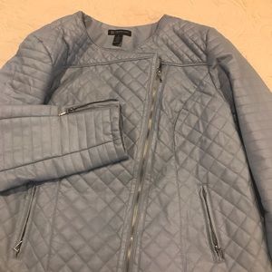 INC Faux leather her jacket